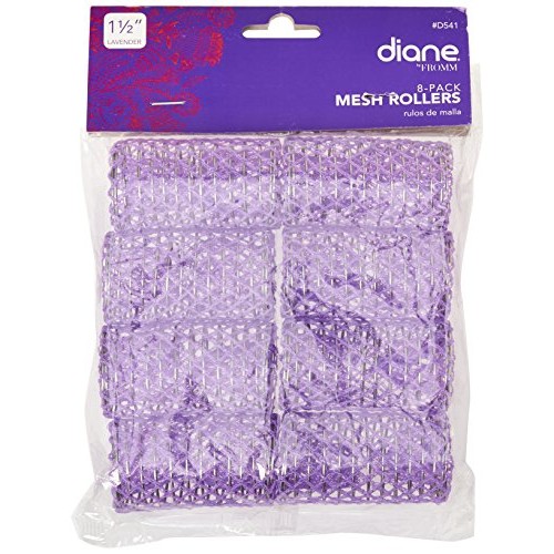 Diane Mesh Roller, Lavender, 1 1/2 Inch, 8 Count