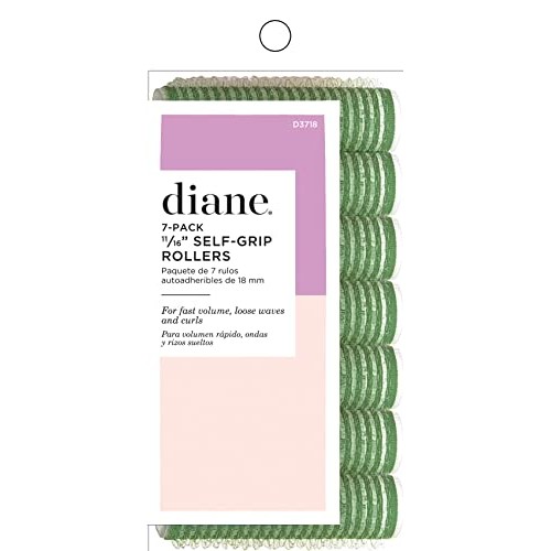 Diane Self Grip Rollers, Green, 11/16 Inch, 7 Count