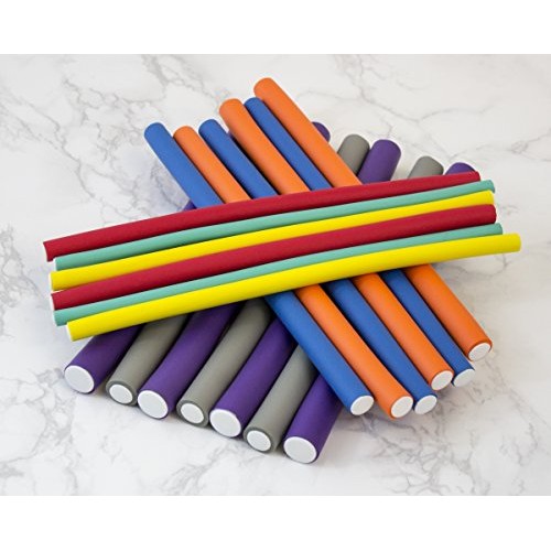 Diane Twist-Flex Rods – Pack of 42 Assorted Hair Rollers for Women and Girls ...