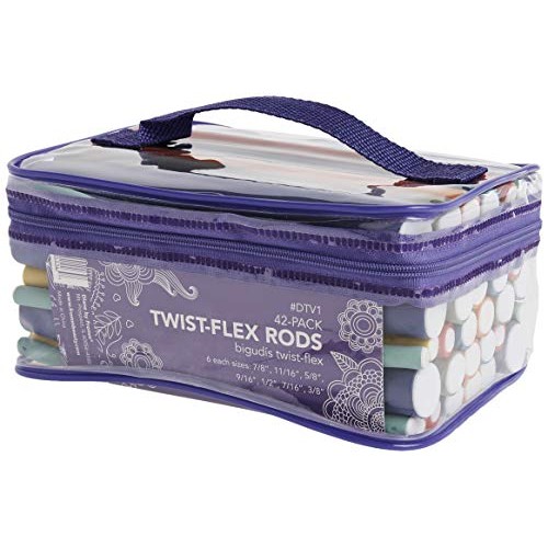 Diane Twist-Flex Rods – Pack of 42 Assorted Hair Rollers for Women and Girls ...