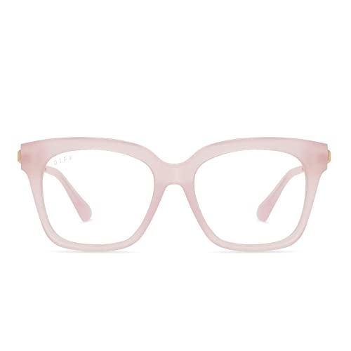 DIFF Eyewear - Bella XS - Designer Square UV400 Blue Light Blocking Glasses f...
