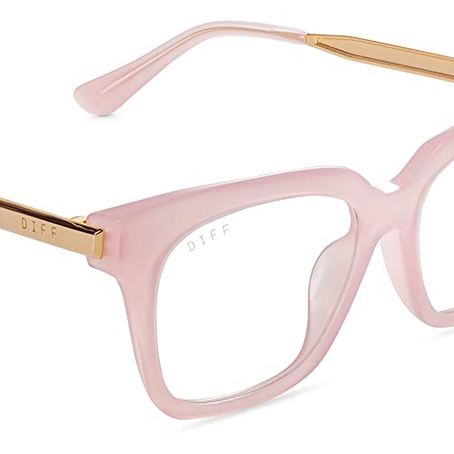 DIFF Eyewear - Bella XS - Designer Square UV400 Blue Light Blocking Glasses f...