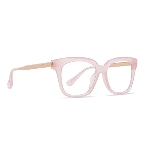 DIFF Eyewear - Bella XS - Designer Square UV400 Blue Light Blocking Glasses f...