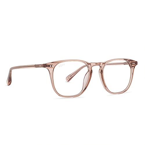 DIFF Eyewear - Maxwell - Designer Square UV400 Blue Light Blocking Glasses fo...