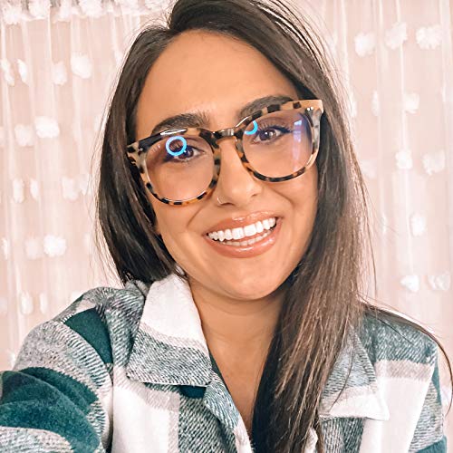 DIFF Eyewear - Weston - Designer Square UV400 Blue Light Blocking Glasses for...