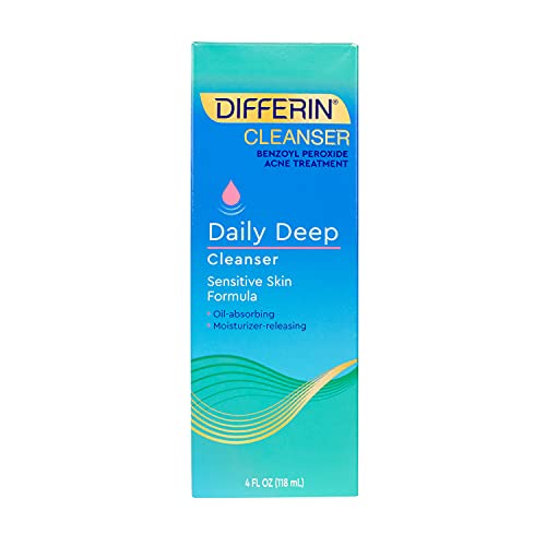 Acne Face Wash with Benzoyl Peroxide by the makers of Differin Gel, Daily Dee...