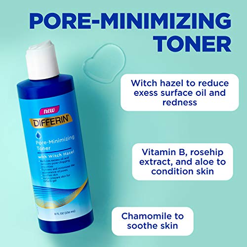 Witch Hazel Toner for Face by the makers of Differin Gel, Pore-Minimizing Ski...