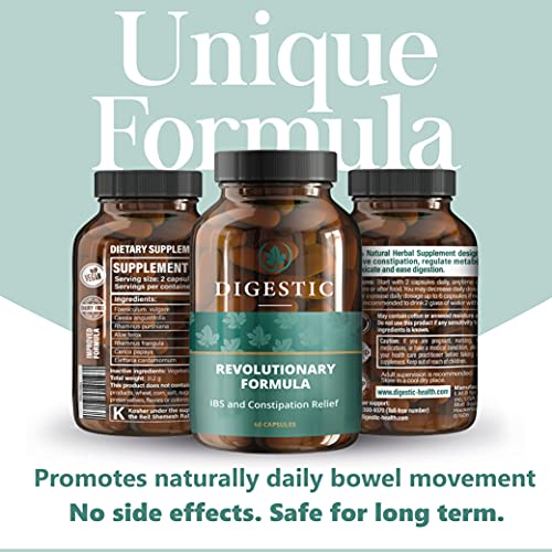 Digestic - Laxative for Constipation Relief, Stool Softener for IBS Severe Co...