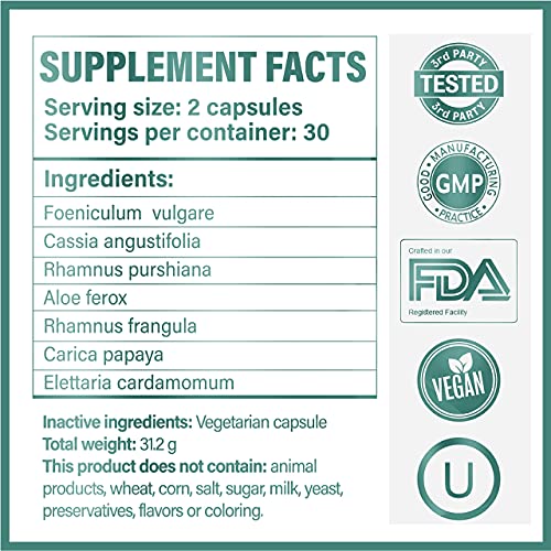 Digestic - Laxative for Constipation Relief, Stool Softener for IBS Severe Co...