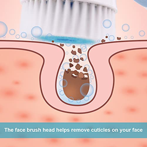 6 Pack Replacement Facial Ultrasonic Cleansing Brush Heads Compatible with De...