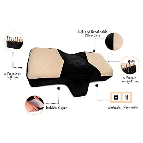 DIGSSA Lash Pillow for Lash Extension - Eyelash Pillow for Beauty Salon Ergon...