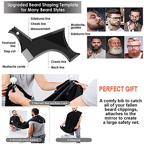 DIKANEO Beard Trimmer Hair Clipper Kit for Men, 10 IN 1 Electric Trimmers Gro...