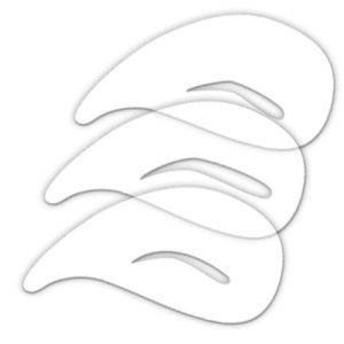 Straight Eyebrow Stencil