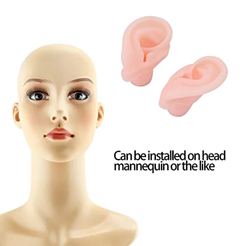 1 Pair Silicone Acupuncture Ear Model, Silicone Simulated Ear Model Flexible ...