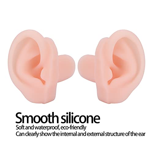 1 Pair Silicone Acupuncture Ear Model, Silicone Simulated Ear Model Flexible ...