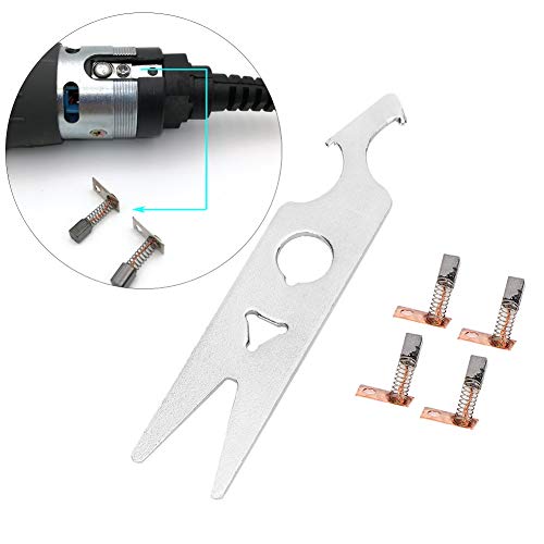 2 Pairs Nail Drill Carbon Brush, Nail Drill Machine Wrench, Alloy Durable Nai...