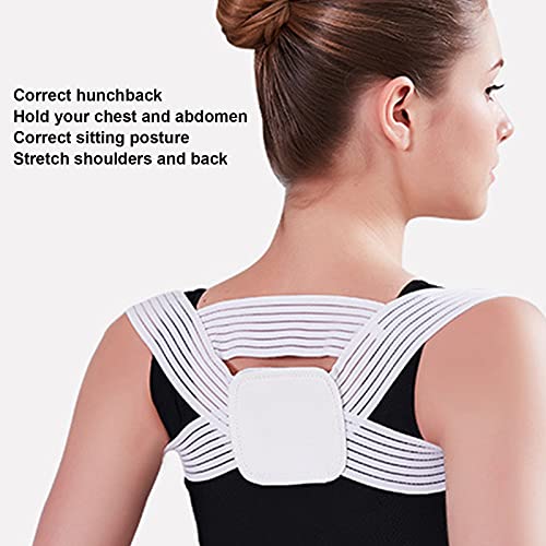 Back Correction Belt, Elastic Posture Corrector, Breathable Adjustable Hunchb...