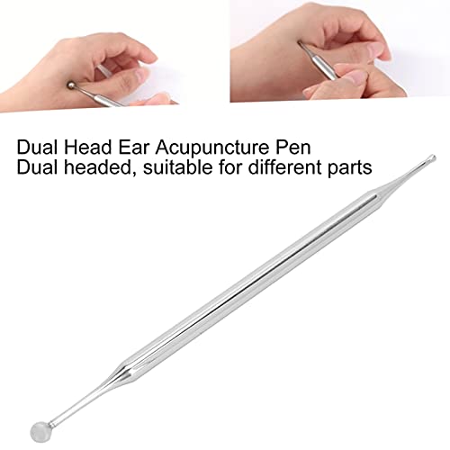 Ear Acupuncture Point Probe Acupressure Ear Massage Pen Stainless Steel Dual ...
