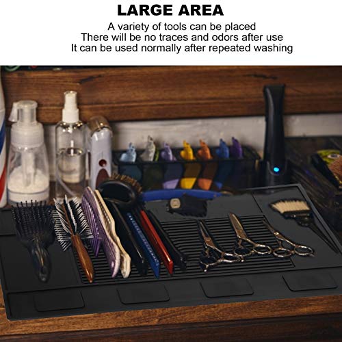 Hairdressing Tool Pad - Hairdressing Scissors Pad Non‑Slip Hair Clipper Mat H...