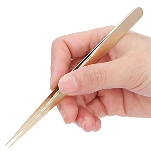 Nail Art Tweezers - Steel Tweezer Eyelash Extension Tweezers Nail Art Tweezer...