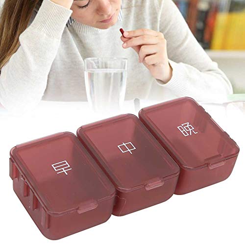 Pillbox Dispenser, Pills Container, Pills Box Portable Pillbox Dispenser Dail...