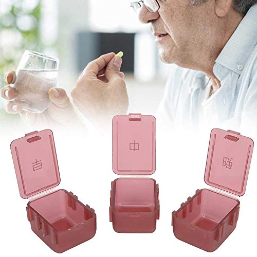 Pillbox Dispenser, Pills Container, Pills Box Portable Pillbox Dispenser Dail...