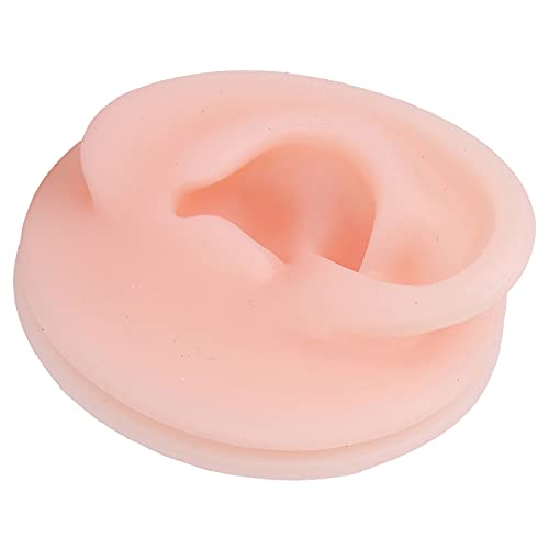 Silicone Ear Model Soft, Professional Soft Silicone Ear Model Fake Ear Displa...