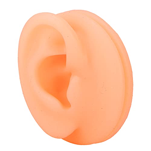 Soft Silicone Ear Model, Silicone Ear Acupuncture Practice Model Reusable Sim...