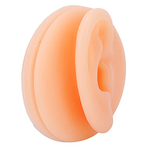 Soft Silicone Ear Model, Silicone Ear Acupuncture Practice Model Reusable Sim...