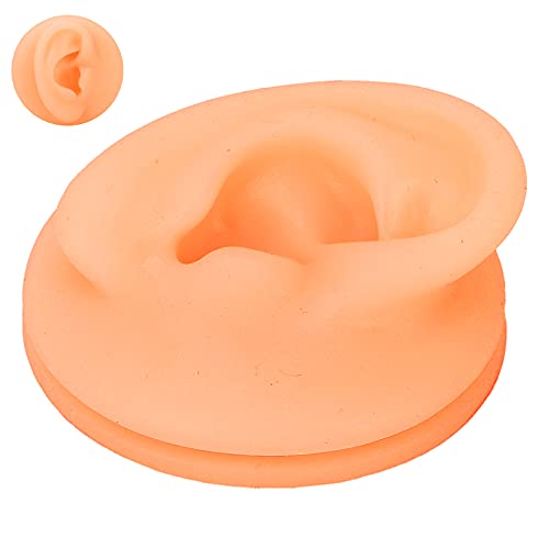 Soft Silicone Ear Model, Silicone Ear Acupuncture Practice Model Reusable Sim...