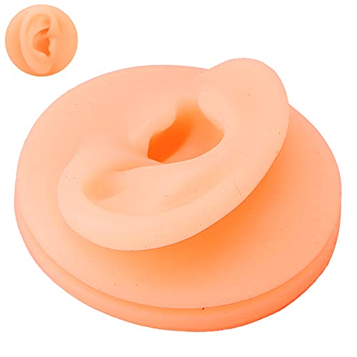 Soft Silicone Ear Model, Silicone Ear Acupuncture Practice Model Reusable Sim...