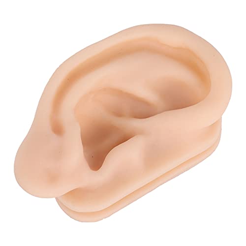 Soft Silicone Ear Model, Soft Feelings Simulation Ear Acupuncture Practice Mo...