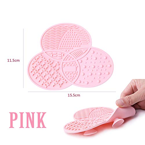 Makeup Brush Cleaning Mat & Makeup Brush Drying Rack, YLong-ST 28 Holes Makeu...
