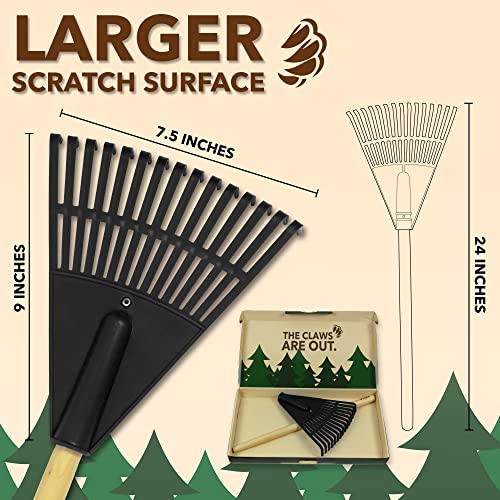 Back Scratcher | Lightweight, Oversized Rake Back Scratcher | 15 Prongs, Wide...