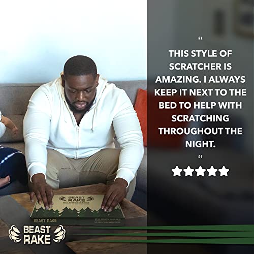 Back Scratcher | Lightweight, Oversized Rake Back Scratcher | 15 Prongs, Wide...