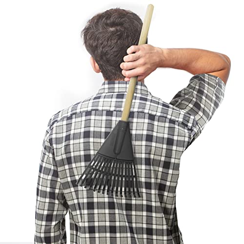 Back Scratcher | Lightweight, Oversized Rake Back Scratcher | 15 Prongs, Wide...