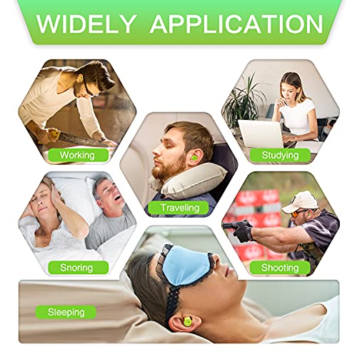 60Pair Ultra Soft Foam Earplugs, 35dB Ear Plugs for Sleeping Noise Cancelling...