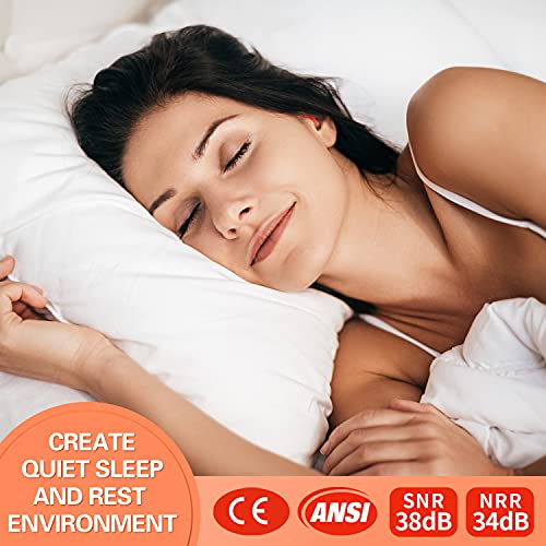 84pairs Foam Ear Plugs, 38dB Soft Sleep Earplugs, Noise Cancelling, Sound Blo...