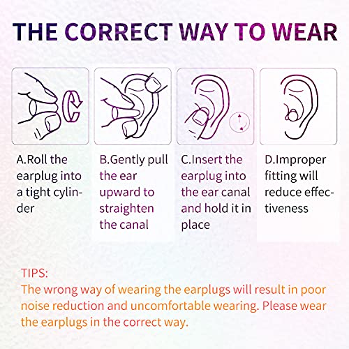 84pairs Foam Ear Plugs, 38dB Soft Sleep Earplugs, Noise Cancelling, Sound Blo...