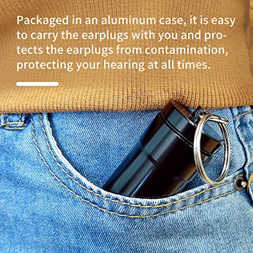 Reusable Ear Plugs for Concert, Noise Reduction Concert Earplugs, 2Pair Speci...