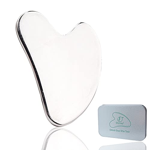 Ditind Gua Sha, Gua Sha Facial Tools, Stainless Steel Guasha Tool for Facial ...