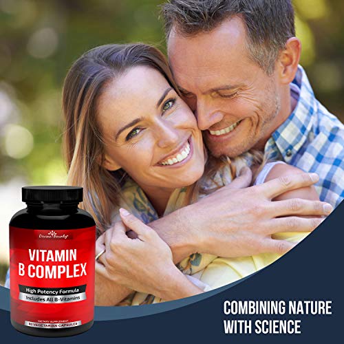 Divine Bounty Super B Complex Vitamins - All B Vitamins Including B12, B1, B2...