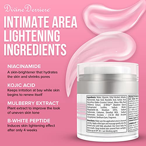 Divine Derriere Intimate Skin Lightening Gel for Body, Face, Bikini and Sensi...
