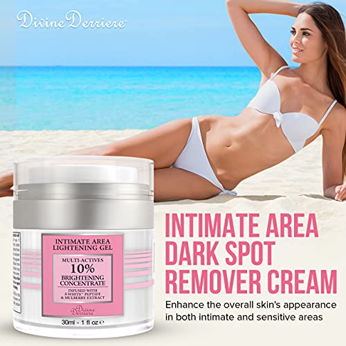 Divine Derriere Intimate Skin Lightening Gel for Body, Face, Bikini and Sensi...