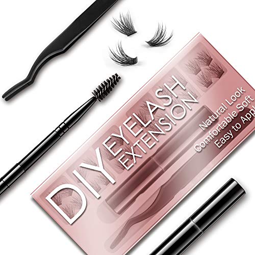 EYELASHEVOLUTION DIY Eyelash Extension, 3D Effect Glue Bonded Band Individual...