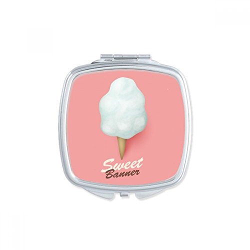 Huge Egg Cones Ice Popsicles Square Mirror Portable Compact Pocket Makeup Dou...