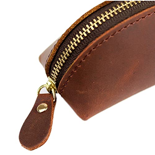 DK86 Leather Zipper Pen Case Pouch Holder Bag - Small Travel Makeup Cosmetic ...