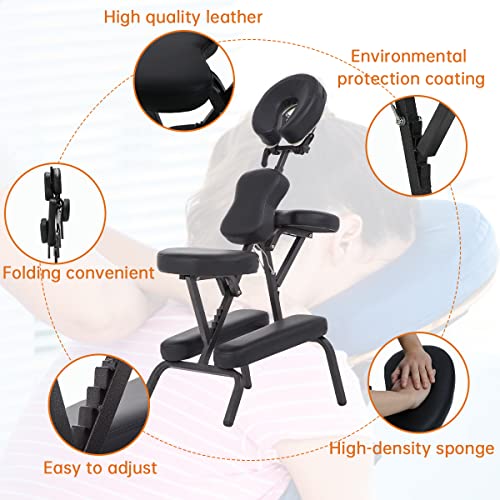 Portable Massage Chairs with Carrying Bag Folding SPA Chair Therapy Chair Tat...