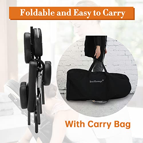 Portable Massage Chairs with Carrying Bag Folding SPA Chair Therapy Chair Tat...