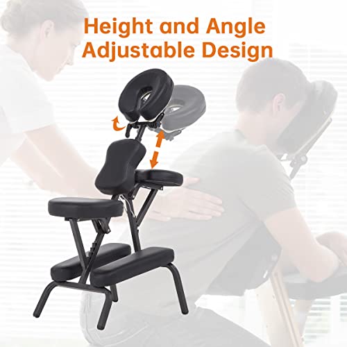 Portable Massage Chairs with Carrying Bag Folding SPA Chair Therapy Chair Tat...